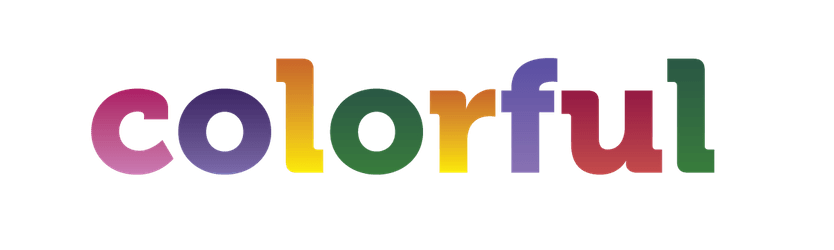Image with a colorful text saying 'colorful'