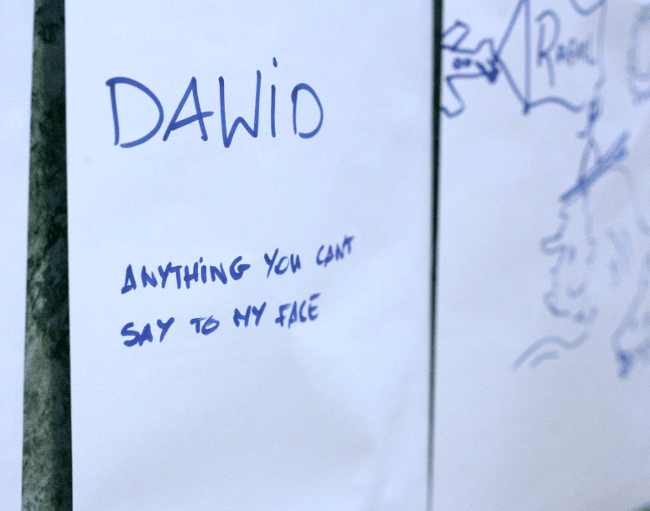 Close-up of Dawid's envelope