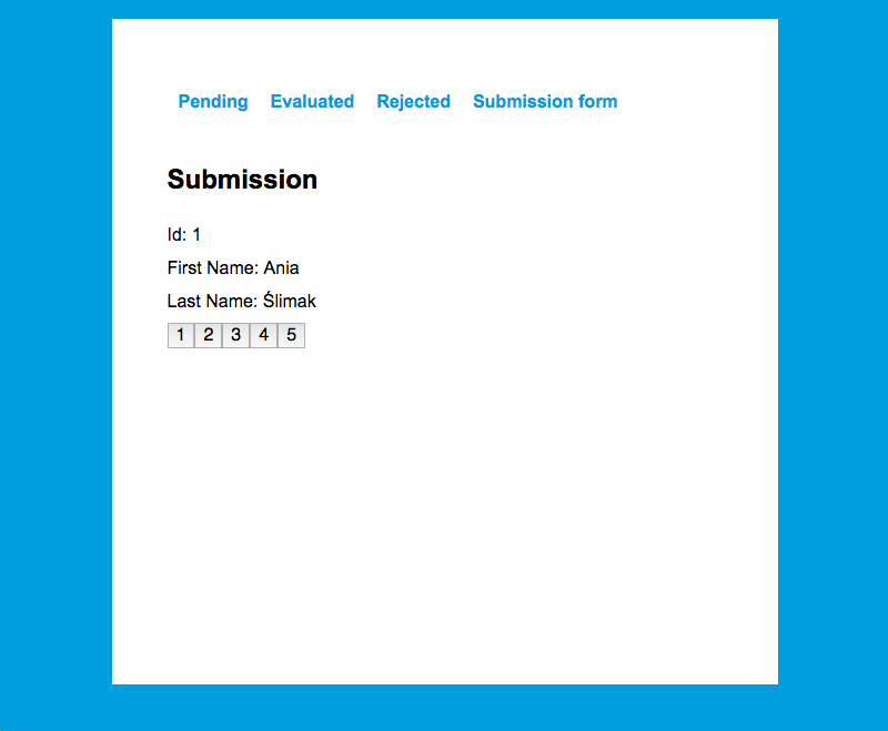 submistion details page screenshot